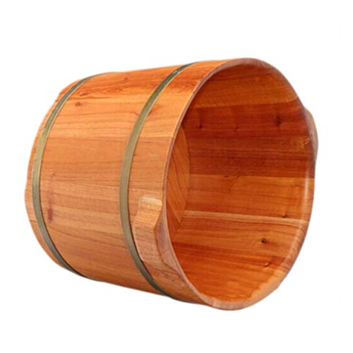 Balde de madera para spa de pies y masaje en casa miniatura 3