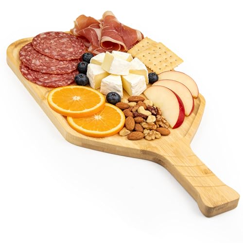 Pickleball Gifts for Players - Paddle Shaped Charcuterie Board, 17"