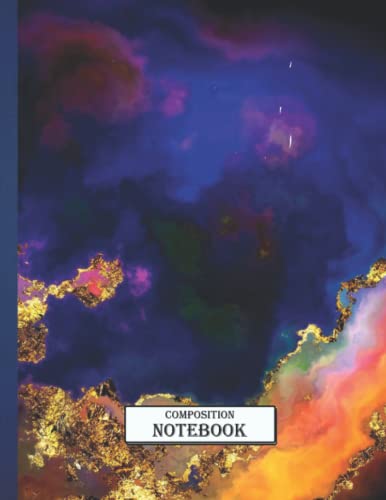 Composition Notebook 1 of 100 Nebulas in Gold 33 College Ruled Comp Book Size 8.5x11 Inch, 110 Page For Boys, Girls , Kids, Students, Teens