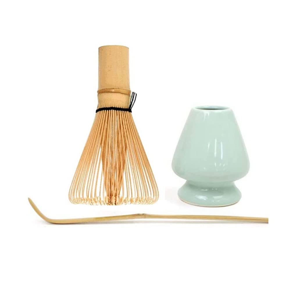 CTRLZS Matcha Whisk Set Bamboo Matcha Tea Set 100 Prong Matcha Whisk (Chasen), Traditional Scoop, Matcha Whisk Holder