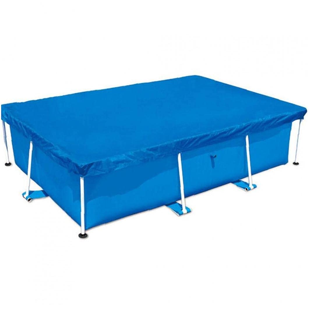 Ruluti Pool Cover Rectangle Swimming Pool Cover Rainproof Dust Cover Fits Inflatable Family Pool Paddling Pools and Outdoor Villa Garden