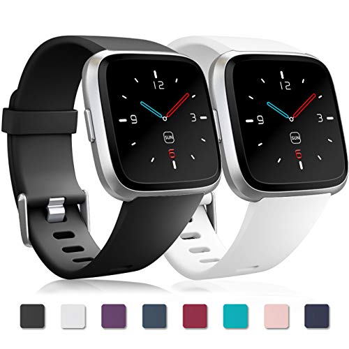 Zekapu Correa para Fitbit Versa/Fitbit Versa 2/Versa Lite, Fitbit Versa Bandas Repuesto Ajustable Pulsera TPU Sport Accesorio Pulsera para Fitbit Versa, Pequeño (5.5"- 7.1")