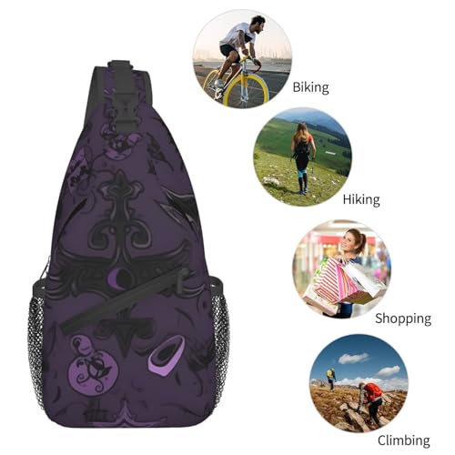 Bolso cruzado urbano negro para hombre y mujer miniatura 6