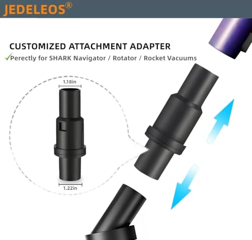 Image of Vacuum Attachment Kit for Shark Navigator NV351 NV352 NV356E NV357 NV360 and Rotator NV501 NV502 NV503 NV505 Upright Cleaner Series, 1 1 /4 inch Accessories Set Brush Tool