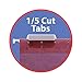 Smead Colored Hanging File Folder with Tab, 1/5-Cut Adjustable Tab, Letter Size, Assorted Jewel Tone Colors, 25 per Box (64056)