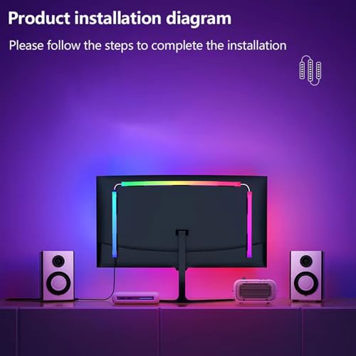 Tira LED para monitor 27 pulg Yoidesu RGB miniatura 4