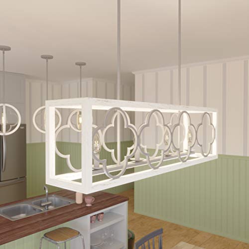 Hunter Fan Company 19098 Gablecrest Chandelier, Painted Concrete #TOP2