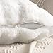 MIULEE Plüsch Kissenbezug 40x40 cm Kissenbezüge Flauschig Kissen Sofakissen Fell Beide Seiten Kurze Wolle Dekokissen Luxus Square Kissenhülle für Sofa für Schlafzimmer Waschbar Deko Weiß 2er Set