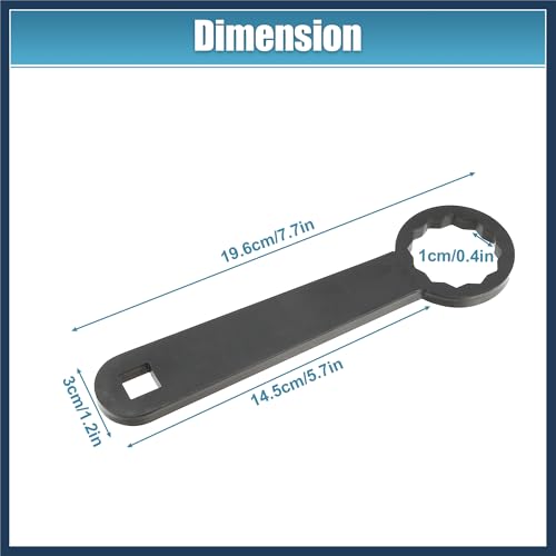 Image of Rear Axle 36mm Wrench Tool Rear Wheel Axle Torque Wrench Hand Tool for Harley Davidson Touring HD-47925 Rear Axle Nut Torque Adapter for Adjust Belt Tension Black Stylish Design
