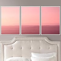 3 Piece Framed Canvas Wall Art Abstract Mountain Top Landscape Canvas Prints Home Artwork Decoration for Living Room,Bedroom - 16