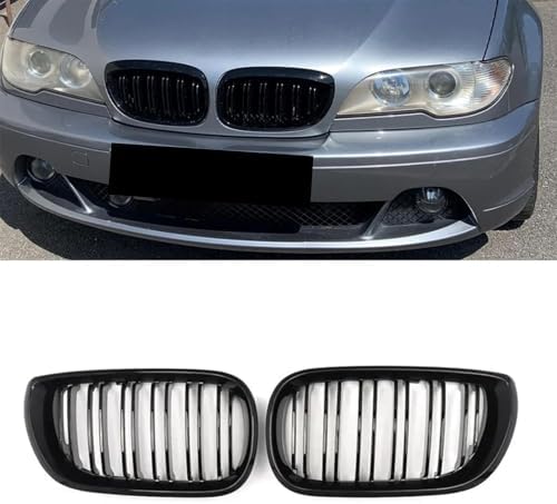 Gangying E46 Rejilla de riñón Delantero para BMW Serie 3 E46 325C...