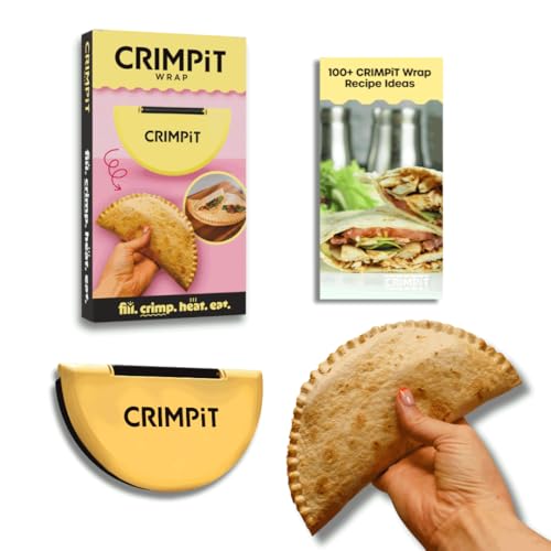 CRIMPiT Wrap - Start Enjoying Wraps Like Youve Never seen Them Before - Plus 100 Ideas Recipe Book - Mess Free Burritos Calzones Enchiladas Kebabs Pasties & More - Made in The UK