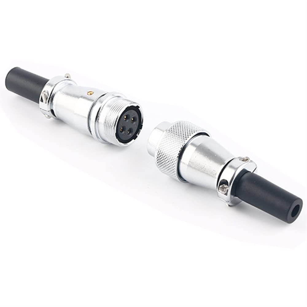 Connettore Di Alimentazione HS20 A Baionetta Filettata – 4 Pin, Maschio A Pannello, 25A, IP67 Impermeabile – Per LED, Macchinari, Marine E Pannelli Solari
