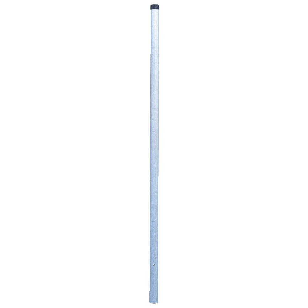 Rohrpfosten zum Einbetonieren, Ø 7,6 cm, Länge 3,5 m, aus Stahl, 2 mm Wandstärke aus Stahl, Kunststoff, Art.-Nr. 40959 | Schilder Pfosten | Stahlrohrpfosten