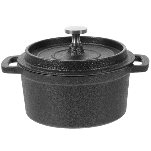 Pot à lait ménager noir résistant à la rouille avec couvercle - 2
