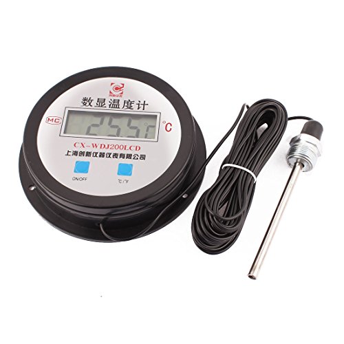 Aexit 10M Cable Diagnostic & Test Tools -50-200 Celsius Battery Operated Digital Thermometers Thermometer CX-WDJ200LCD