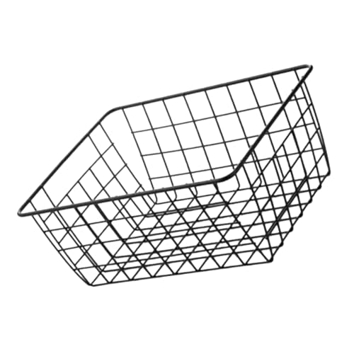 Alipis 2pezzi Cestini Portaoggetti in Filo Da Contenitori in Metallo Per Organizzazione Scaffali Riporre Snack Cosmetici e Forniture Varie