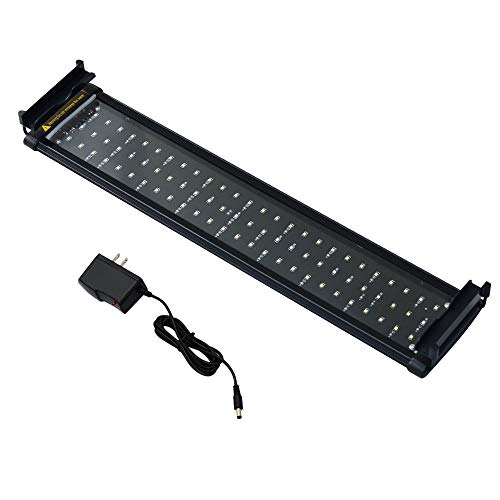 Honpal LED Aquarium Light with Extendable Brackets, White and Blue LEDs,Fish Tank Light