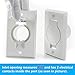 ANTOBLE Standard Central Vacuum Wall Inlet Valve Cover Plate for Beam Central Vac - White Round Door (2 Pack)