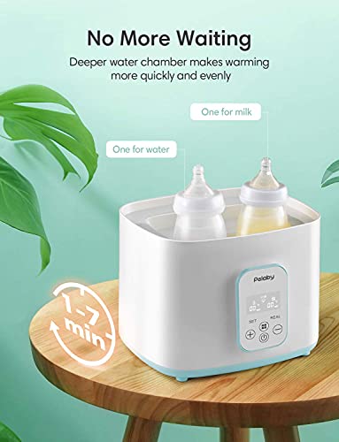 Baby Bottle Warmer and Dryer, 3-in-1 Bottle Steam Heater with Led Display, Auto Power-Off, Baby Milk Warmer for Baby Bottles Pacifiers Breast Pumps