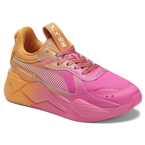 PUMA Womens Rs-X Faded Gradient Striped Logo Lace Up Sneakers Shoes Casual - Pink, Purple2