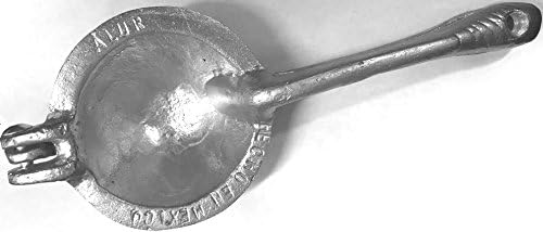 Exprimidor de Lima Lima de Aluminio Fundido Mexicano Grande (Limón Dulce) Exprimidor Manual Cítricos Naranja Exprimidor de Mano Hecho en México