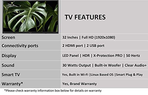 Image of Sony Bravia 80.1 cm (32 inches) Full HD LED Smart TV KLV-32W672G (Black)