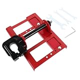 Artibetter Vertikale Kettensägenmühle Rote Mini Kettensäge Holzfräser Einstellbarer Schneideführer für Bauhandwerker und Holzbearbeiter mit Tragetasche