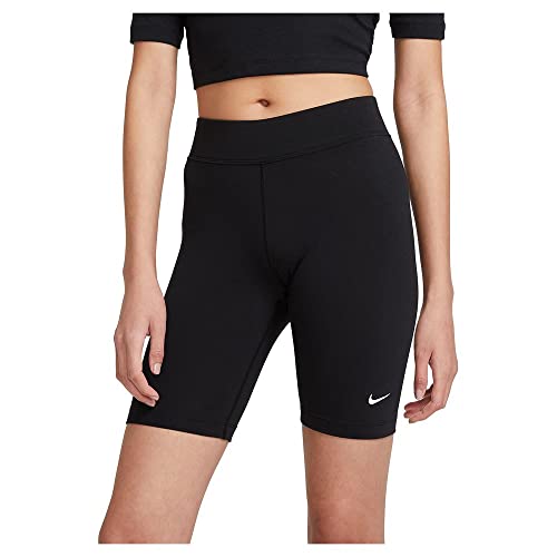 Nike NSW Essential Bike Shorts LBR Mid-Rise Black/White LG