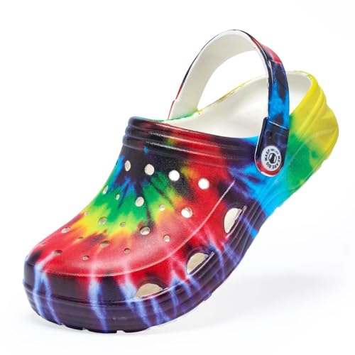 Image of Kids Boys&Girls Black Camouflage Clogs Children's Beach Shoes Classic Marbled Tie Dye Clog Little Kid