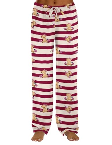 Image of Ekouaer Women Pajama Pants Comfy Pj Bottom with Pockets Stretch Plaid Sleepwear