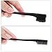 BBTO 10 Pcs Edge Brush 2-in-1 Double Sided Hair Edges Brushes and Combs Combo Pack, Smooth Grooming and Edge Control (Rose and Black)