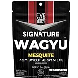 Five Star Wagyu Variety Beef Jerky, Soft & Mouth Melting Tender, Award-Winning Premium Snack, No Artificial Ingredients, Premium Gift Snack, Nitrate/Nitrite-Free, Gluten-Free, Wagyu Beef Snacks (2 Ounce (Pack of 4), Mesquite)