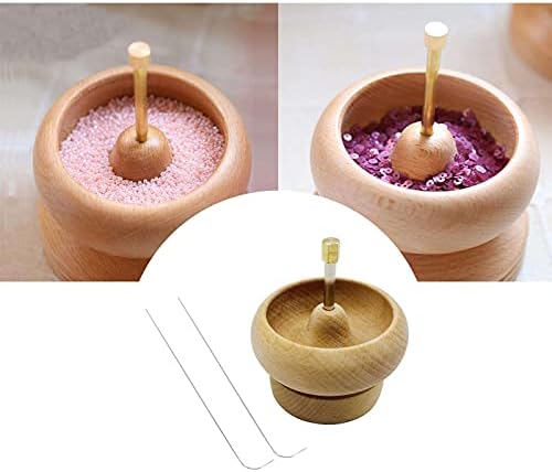Wooden Bead Spinner Bowl bead with Beading for Stringing Quickly crafts DIY Spinnings Bracelet Necklace Jewelry Making Tool