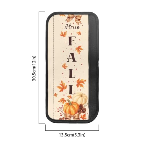 Image of Dreaweet Pumpkin Maple Leaf Fall Refrigerator Handle Covers Set of 4