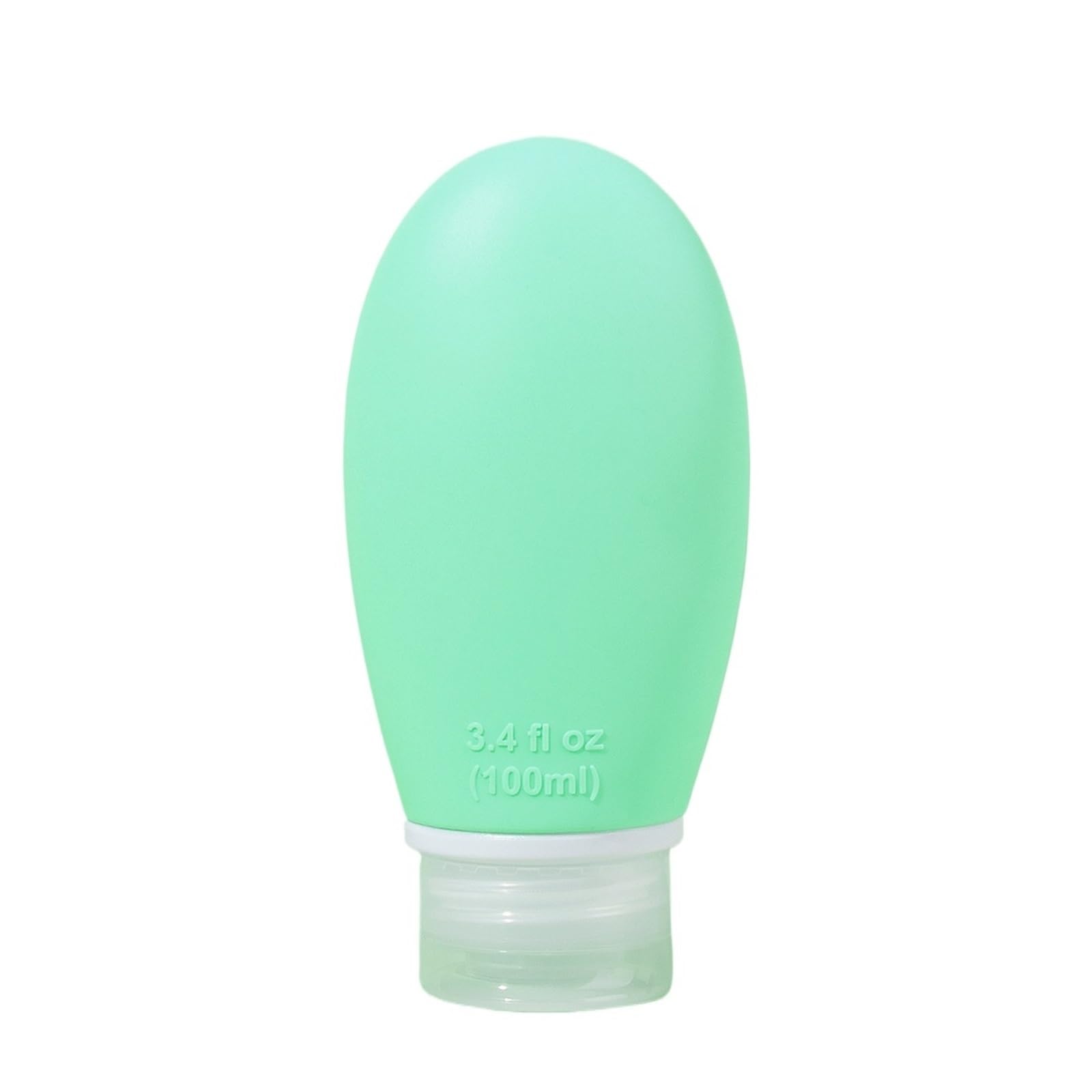ZHSOAO 6Pc 100ml Travel Size Toiletries Leak Leakproof Silicone Lotion Bottles Containers For Shampoo Conditioner Face Body Wash for Travel(Light green)