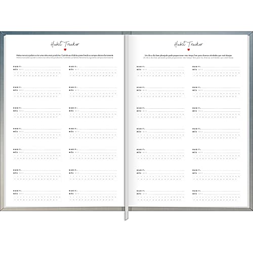 Planner Costurado 13,4 x 19,2 cm West Village Metalizado 2022 - Estampa Degradê cobre - Tilibra