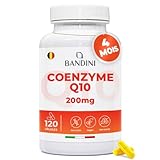 Bandini® Coenzyme Q10 200 mg 120 Gélules (4 Mois) – Puissant Antioxydant Naturel - Protecteur Anti-Age - Co Q 10 Fortement Dosé Vegan – Coq10 Ubiquinone à Haute Biodisponibilité - Absorption Maximale