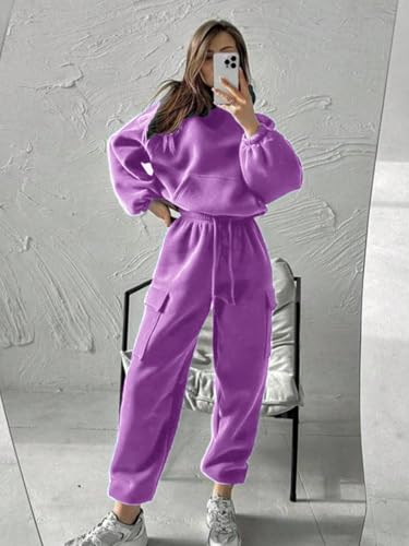 Image of KOTTY Women's Co-Ords Solid Sweatshirt With Sweatpant