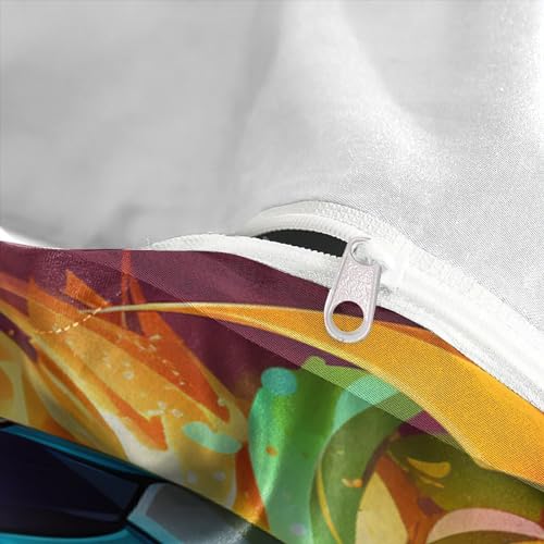 Ensemble de literie foot 3D lit simple housse de couette microfibre douce - 8
