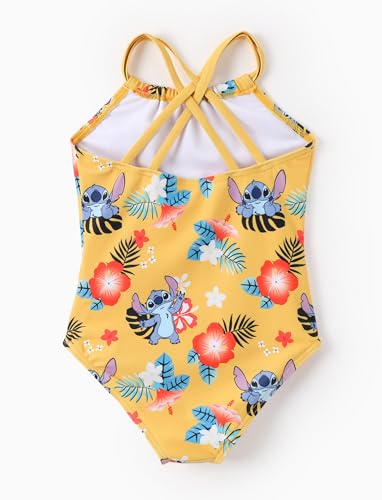 Image of Disney Stitch Marvel Frozen Elsa Girls Swimsuits UPF 50+ One Piece Bathing Suits Sport Summer Swimwear for Kids Size 3-13Y