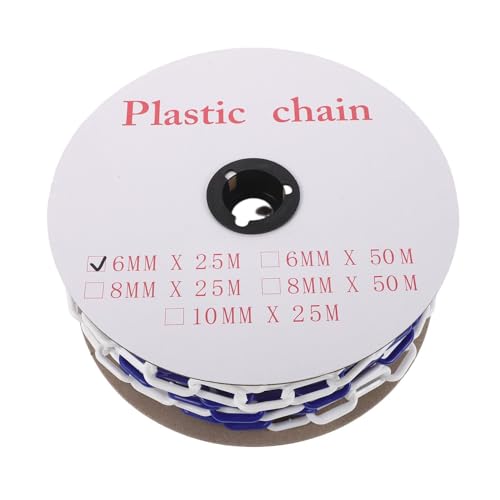 Chaîne de signalisation plastique Hemobllo résistante intempéries pour barrière de chantier