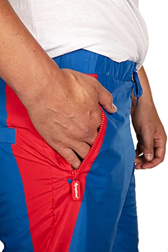 Tipsy Elves Windbreaker Pants for Men - Retro 80s 90s Funny Mens Casual Track Pants - Zipper Pocket Elastic Band Drawstring3