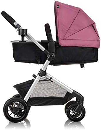 Evenflo Pivot Modular Travel System with LiteMax Preemie and Infant Car Seat (Dusty Rose Pink) - 2