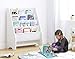 UTEX Kids Sling Bookshelf, Magazine Rack - Book Rack for Kids,Book Organizer (White)