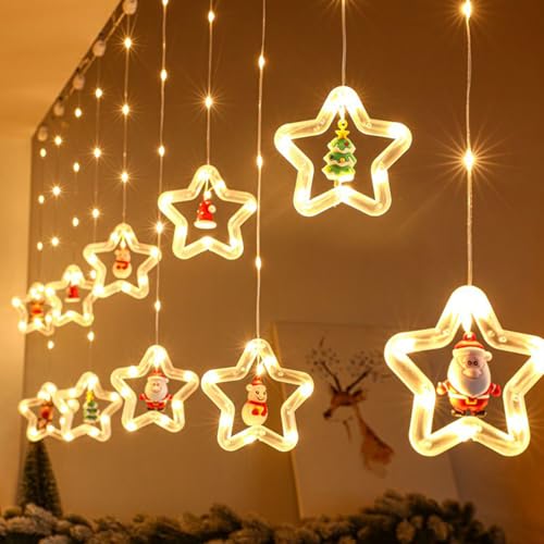 Lumières de fenêtre de Noël esthétiques et éclairage à intensité variable - 4