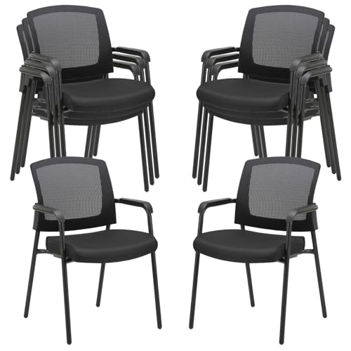 CLATINA Mesh Armrest Stack Chair