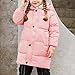 AOREUGL Girls Winter Coats Heavyweight Thicken Long Puffer Jacket Zip Up Quilted Outwear Coat With Pockets Size 2-11 Years Pink girls fashion Size 2-3