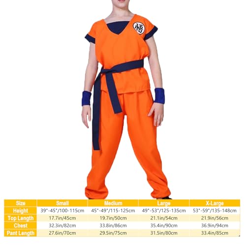 Cosplay Anime Dress Up Costume Seven Sets Role Playing Halloween Outfit (Black Wig, XL), X-Large