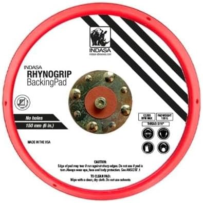 Buy Indasa Rhynogrip 6" Solid Grip Backup Pad, 6004